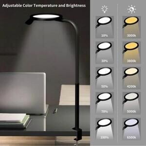 New Eye Protection Desk Reading Light Lamp W/ Clamp & Adjustable Light Settings